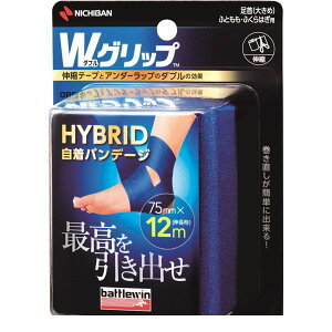 (LINE�N�[�|���L)4987167087494 battlewin W�O���b�v 75mm �u���[ WGP75FBL �o�g���E�B�� �����o���f�[�W HYBRID �j�`�o�� NICHIBAN