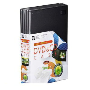 オーム電機 01-3284 DVD&CDケース 厚さ7mm 5パック OA−RDVS−5PK 013284
