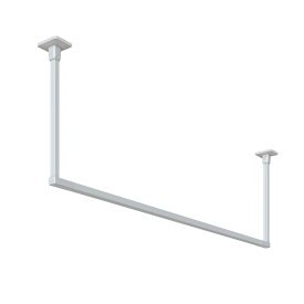 川口技研 BAR1-6013-W 直送 代引不可・他メーカー同梱不可 ホスクリーンBAR型 固定式室内物干 W(ホワイト)色 600×1365/白 天井取付けタイプ BAR16013W