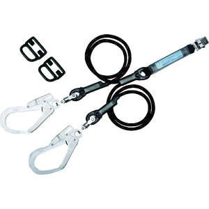 【即納在庫品】「直送」ツヨロン THL-2-GB93SV-33-BK-2R23-BP ハーネス用ツインランヤードのみ THL−2−GB93SV−33−130KG−2R23 ツインGブレード 黒 THL2GB93SV33BK2R23BP 藤井電工