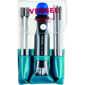�y���[�݌ɕi�z�u�����v�x�b�Z�� VESSEL TD-1300B ���d����5�{�g�h���C�o�[�Z�b�g �ሳ�p TD�|1300B TD1300B 4907587061966 �ሳ�pTD-1300B 835-6426 10S 175 215