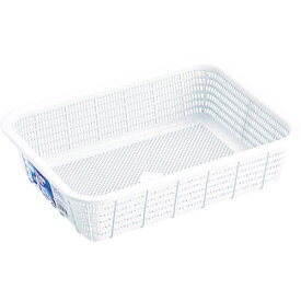 【即納在庫品】「直送」リス GHAH342 キッチンバスケットSホワイト キッチンバスケットSホワイト 浅型 RISU カゴ ザル 業務用 キッチンバスケット愛用カゴ浅型