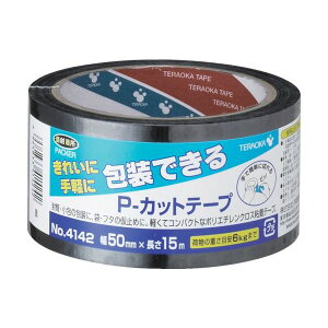 �y���[�݌ɕi�z�u�����vTERAOKA 4142 BK-50X15 P�|�J�b�g�e�[�v�@NO�D4142�@50mm×15M�@�� 4142BK50X15