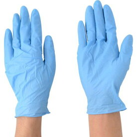 【あす楽対応】「直送」エステー NO981LB モデルローブニトリル使いきり手袋 粉つき Lブルー NO981