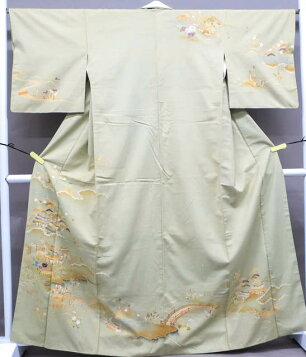 楽天市場】平和屋着物○訪問着 駒刺繍 絞り 花蝶文 暈し染め 金彩 正絹  