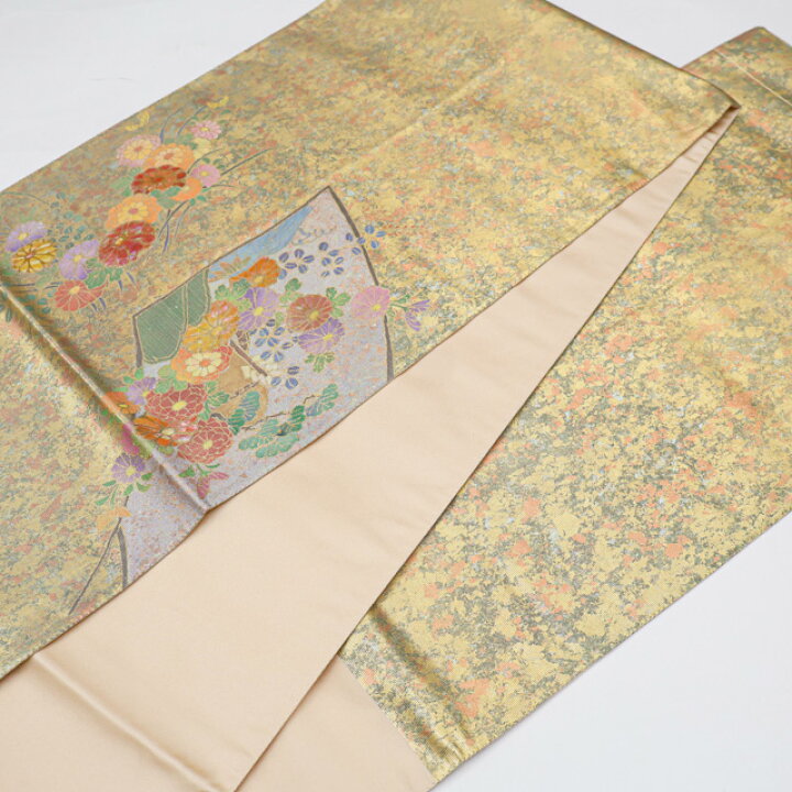 楽天市場】【中古】袋帯 六通柄 作家物 落款入り 美品 螺鈿 正絹 26b08 