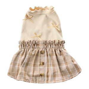 【 犬 服 ワンピース 】iDog リボンワンピ iDog fleur アイドッグ メール便OK【 犬 服 ワンピ 犬 フリル 秋冬 犬 冬服 スカート チワワ 服 ダックスフンド 服 犬の服 いぬ ドッグウェア idog 】