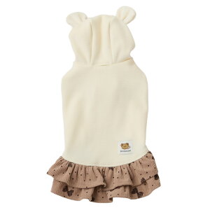 【 犬 服 ワンピース 】iDog fleur こぐまワンピ アイドッグ メール便OK【 犬 服 ワンピ 犬スカート 犬 ドレス フリル ドッグウエア いぬ 服 犬の服 冬用 犬服 トイプードル 犬服 犬の服のiDog チワ