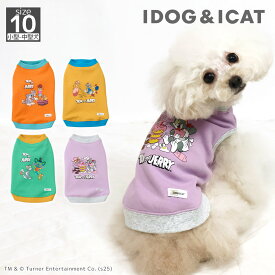【クーポン利用でさらに10％OFF★】【クリアランス セール ★20％OFF】【 犬 服 タンク 】iDog TOM and JERRY あったか裏起毛タンク アイドッグ メール便OK【 犬服 冬 犬服 秋冬 タンク 袖なし 犬の服 犬 服 ドッグウェア】