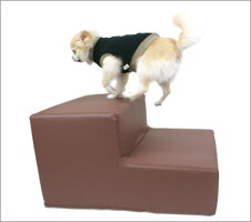 【犬】【階段】iDogLivingiStepminiアイステップミニレザータイプ。商品画像2。