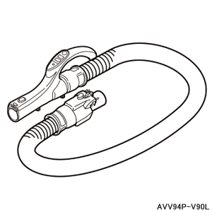 【純正品】AVV94P-V90L Panasonic ホース 掃除機用【MC-PJ20GE8他用】パナソニック 新品 ※離島・沖縄配送不可