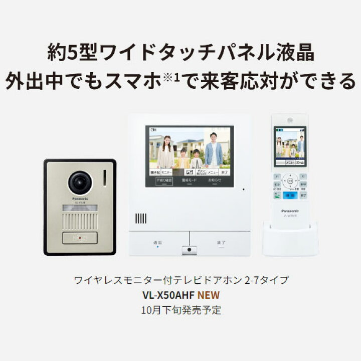 楽天市場】【最短翌日お届け】VL-X50AHF パナソニック テレビドアホン 