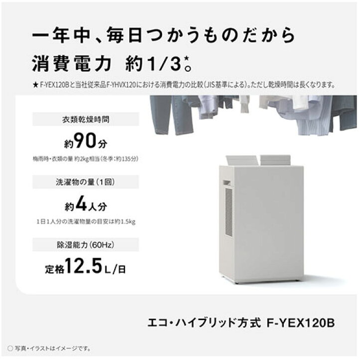 楽天市場】【最短翌日お届け】F-YEX120B-W Panasonic 衣類乾燥除湿機 