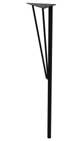 平安伸銅工業 WTK-1 スチールテーブル脚 DIY TABLE LEG ブラック ブラック 高さ69cm／LABRICO ラブリコ DIY収納パーツ