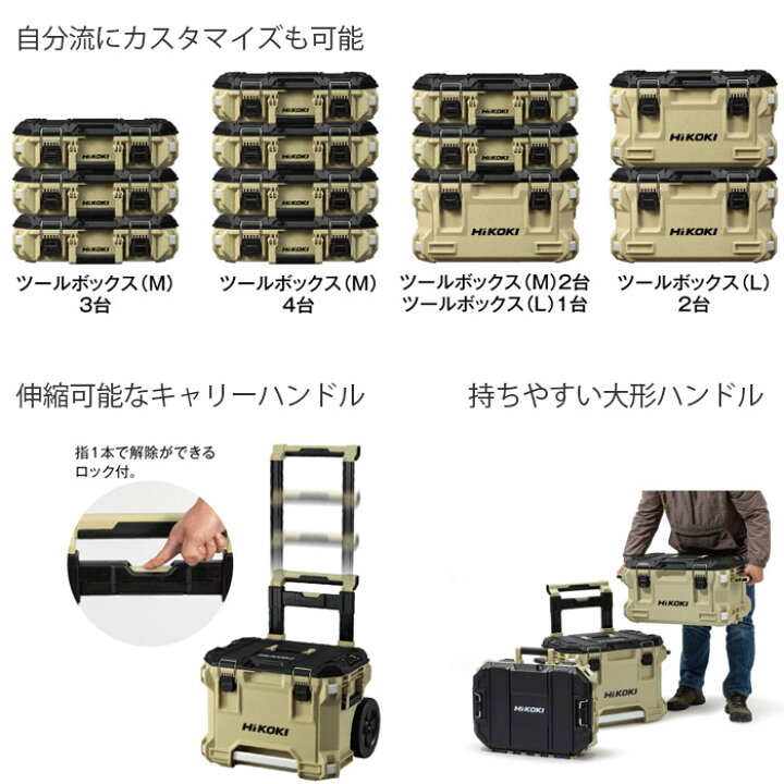 楽天市場】HiKOKI ハイコーキ マルチクルーザー ツールボックス(M/L 