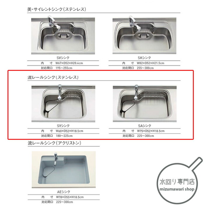 楽天市場】クリナップ 流レールシンク（SY・SA)用 水切りバスケット 