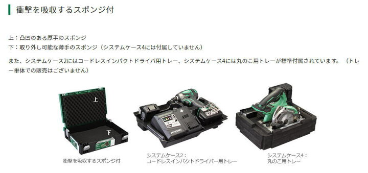 楽天市場】HIKOKI 0040-2658 システムケース3 積み重ね/スタッキング 