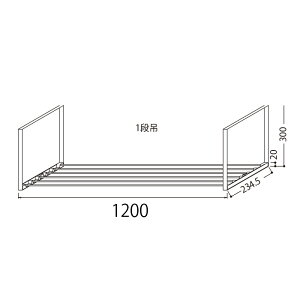 (yjz) h ؒI 1200X1i W120×D23.5×H30cm ؂I }CZbg (0244200)