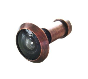 杉田エース 防犯用 ドアメガネ ブロンズ 広角200° 4973658008918 (755463)