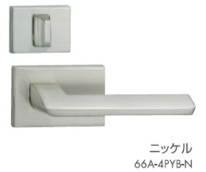 川口技研 LVS-66A-3PYB-N 横長角座 内締錠 LVSケース錠仕様 P(角サムターン座)type ニッケル