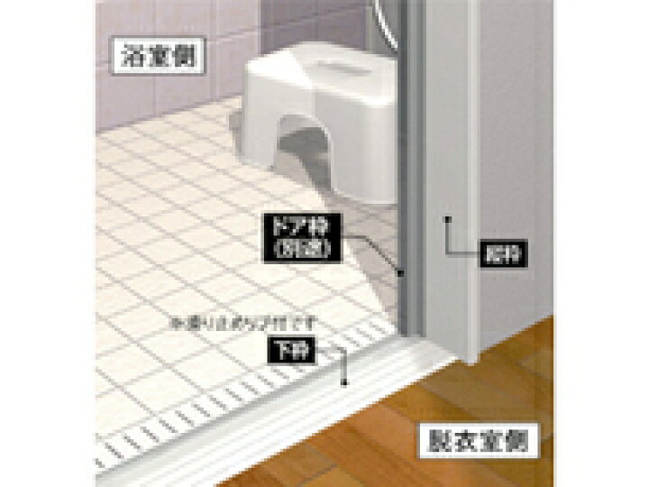 フクビ UB枠 ユニットバス用開口枠 樹脂製 四方枠セット 開戸135-四方枠H 最大開口W800 H2200mm 沖縄・離島は配送不可 家づくりと工具のお店 家ファン
