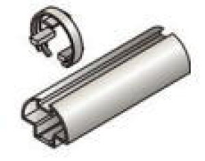 四国化成 SB34N-TSJM-MB SB手すり用ストレート継手 セイフティビームSB型 屋外手すり部材 マロンブラウン