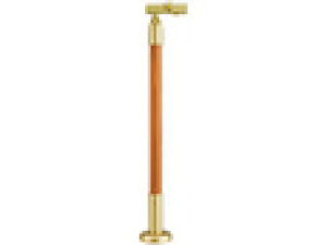 マツ六 BDE-39GMB 室内用遮断機式受側支柱 木製 Mブラウン+ゴールド