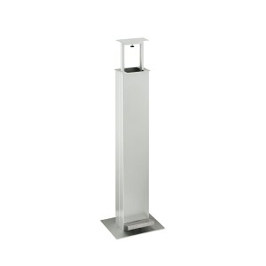 ユニオン UDH320-SIL 消毒液スタンド H1000 スチール シルバーペイント 1台