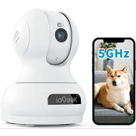 【進化5GWi-Fi対応！最新400万画素】ペットカメラ 見守りカメラ 自動追跡 動体検知 防犯カメラ ベビーカ…