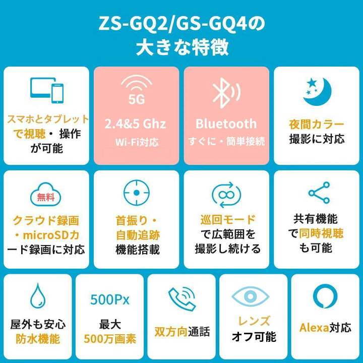 楽天市場】24時間全日録画 ・永久にクラウド無料☆防犯カメラ 屋外 