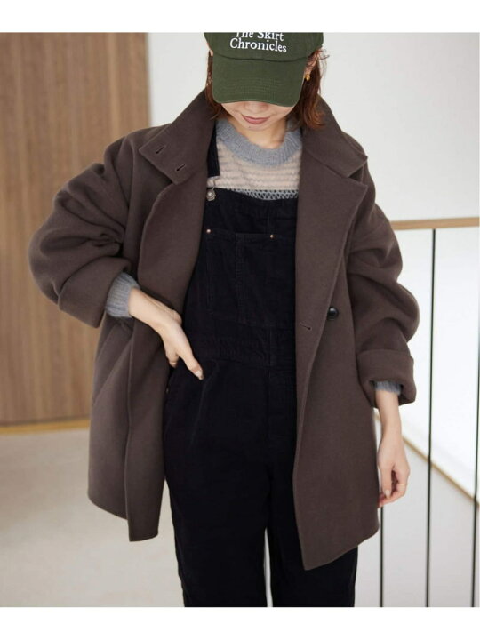 楽天市場】souple woolダブルフェイススタンドコート SLOBE IENA 
