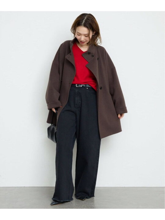 楽天市場】souple woolダブルフェイススタンドコート SLOBE IENA 