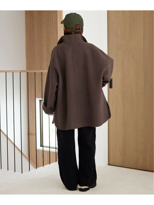 楽天市場】souple woolダブルフェイススタンドコート SLOBE IENA  