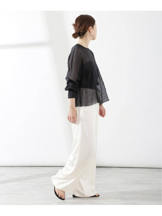 楽天市場】【SALE／30%OFF】オーガンジーギャザーブラウス VERMEIL par 
