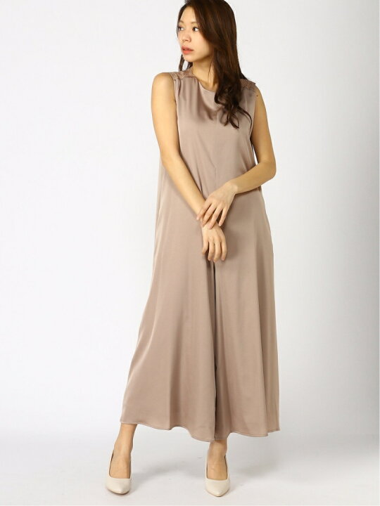 IENA TAサテン サロペット 今季IENA完売TAサテンサロペット 