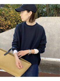 《セットアップ対応可/追加》コットンダブルフェイスプルオーバー SLOBE IENA スローブ イエナ トップス ニット イエロー ネイビー グレー ベージュ【送料無料】[Rakuten Fashion]