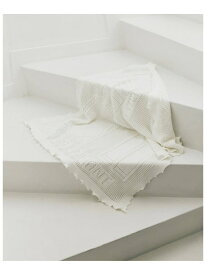 【G.H.HURTSON】Bonjour IENA コットンブランケット IENA ENFANT イエナ　アンファン マタニティウェア・ベビー用品 その他のベビーグッズ ホワイト ネイビー【送料無料】[Rakuten Fashion]