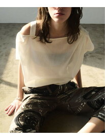 《手洗い可》SHEER TORO プルオーバー VERMEIL par iena ヴェルメイユ パー イエナ トップス シャツ・ブラウス ホワイト ベージュ【送料無料】[Rakuten Fashion]