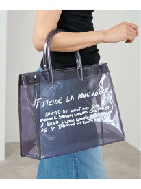 IENA CLEAR TOTE BAG IENA イエナ バッグ トートバッグ ホワイト ネイビー【送料無料】[Rakuten Fashion]