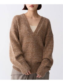 【SALE／30%OFF】ミックスヤーンVネックプルオーバー VERMEIL par iena ヴェルメイユ パー イエナ トップス ニット ブラック ブラウン【RBA_E】【送料無料】[Rakuten Fashion]