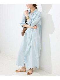 《WEB限定/追加予約》デニムライクシャツワンピース SLOBE IENA スローブ イエナ ワンピース・ドレス ワンピース ブルー【先行予約】*【送料無料】[Rakuten Fashion]