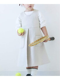 フロッキードットワンピース kids(100cm-150cm) IENA ENFANT イエナ　アンファン マタニティウェア・ベビー用品 その他のベビーグッズ ベージュ ブラック【送料無料】[Rakuten Fashion]