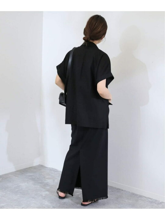 楽天市場】《追加》レーヨンリネンハーフスリーブジャケット SLOBE 
