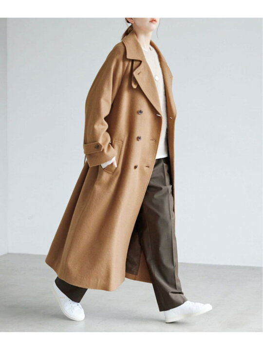 楽天市場】【SALE／30%OFF】カシミヤ混ウールトレンチコート SLOBE 