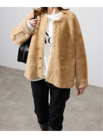 シャギーニットジャケット SLOBE IENA スローブ イエナ トップス カーディガン ブラウン【送料無料】[Rakuten Fashion]