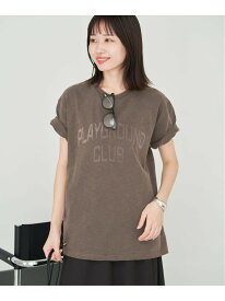 スラブピグメントロゴTEE SLOBE IENA スローブ イエナ トップス カットソー・Tシャツ ブラウン ベージュ ブラック【送料無料】[Rakuten Fashion]