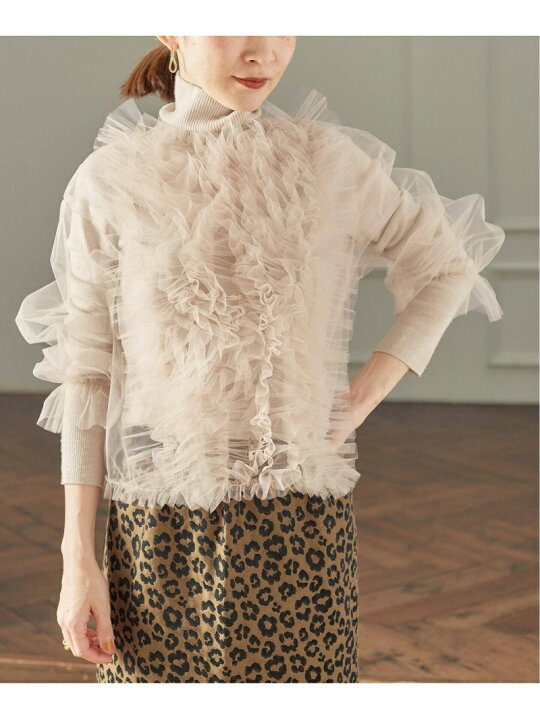 楽天市場】【SALE／30%OFF】チュールフリルブラウス VERMEIL par iena 