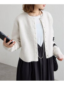 《追加》ウォッシャブルファーリーダブルフェイスカーディガン SLOBE IENA スローブ イエナ トップス カーディガン ネイビー ベージュ ブルー【送料無料】[Rakuten Fashion]