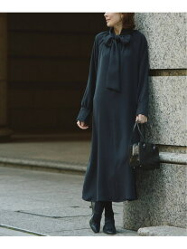 《追加2》NEW 2WAY ボウタイワンピース VERMEIL par iena ヴェルメイユ パー イエナ ワンピース・ドレス ワンピース ネイビー ベージュ【送料無料】[Rakuten Fashion]