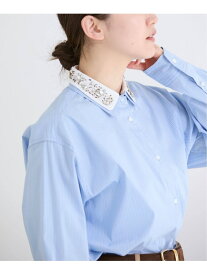2wayビジュークレリックシャツ IENA イエナ トップス シャツ・ブラウス ブルー【送料無料】[Rakuten Fashion]